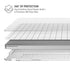 White Grid MacBook Air 15in (2023-2025) Case plus Skin